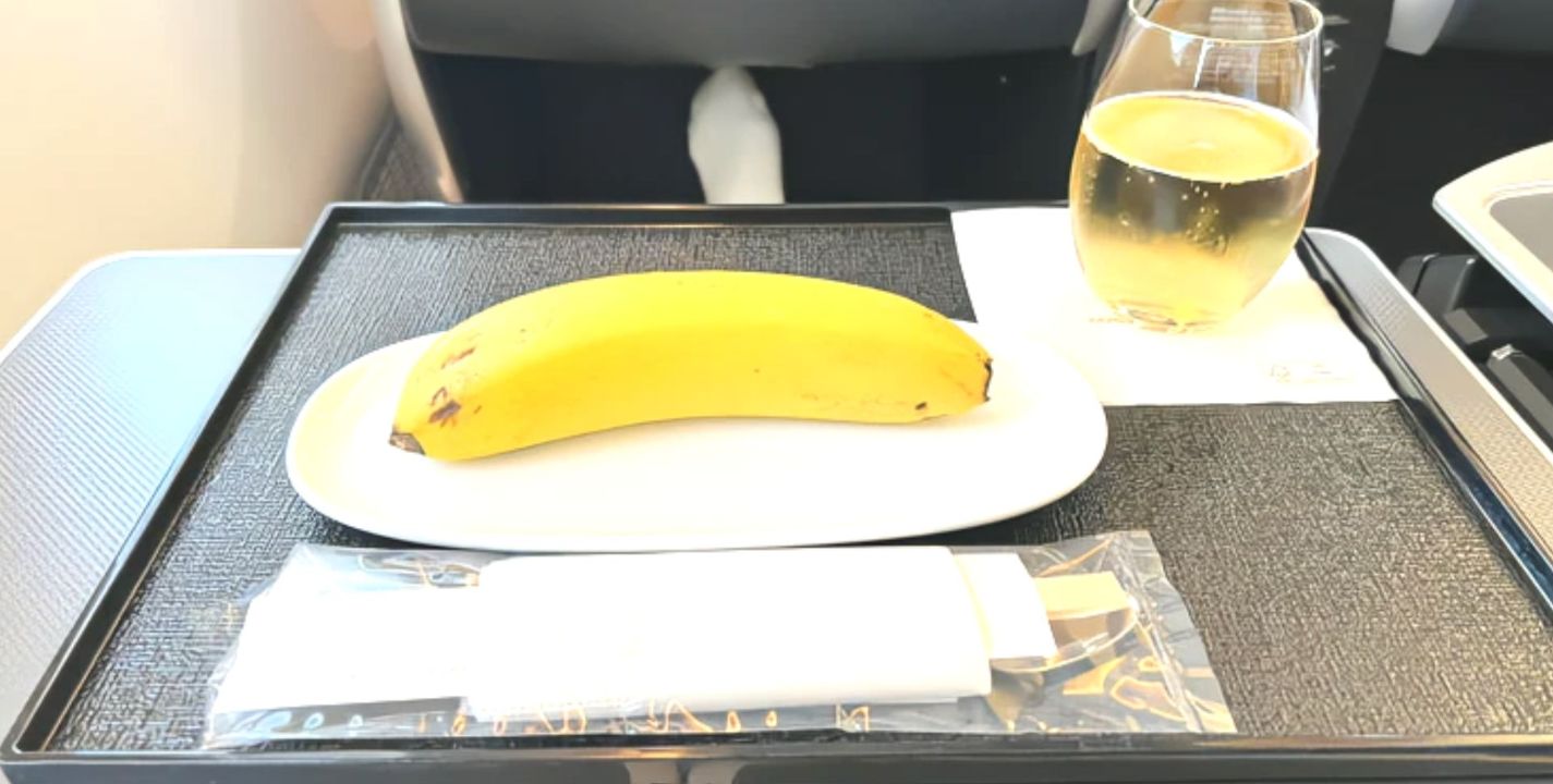 Plant Based News | Viajero pide menú vegano durante vuelo y le sirven un plátano.