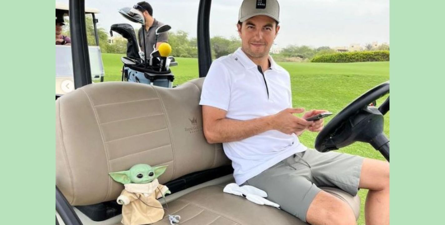 Instagram | Checo Pérez presume entrenamiento de golf con ¡Baby Yoda!