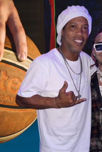 Instagram | Lil Pump se viraliza por confundir a Ronaldinho con jugador de baloncesto.