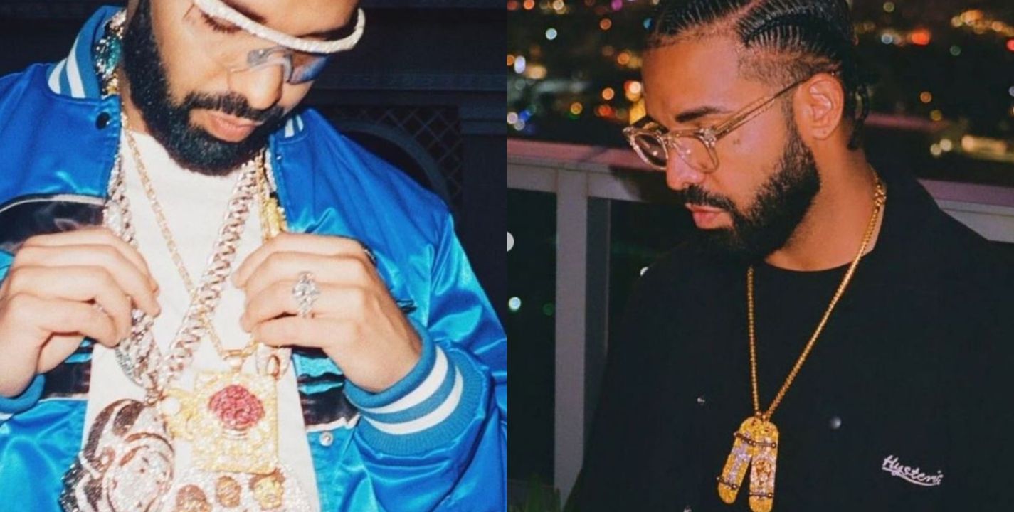 Instagram jacobandco |  Drake y su colección de lujosos collares para cada uno de sus 'outfits'.