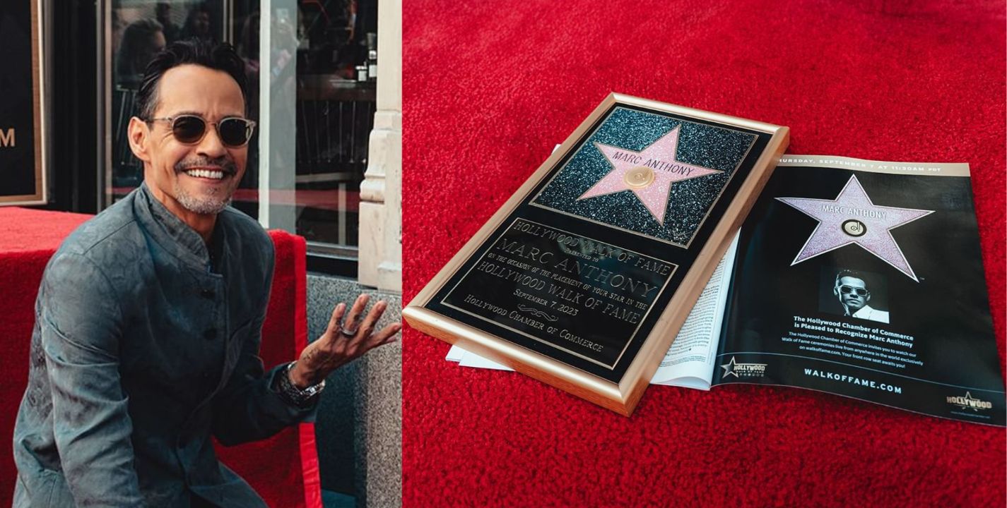 Instagram | Marc Anthony es reconocido con una estrella en el Paseo de la Fama de Hollywood.